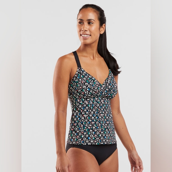 TITLE NINEMetis Underwire Tankini Top - Wild Waves 32D